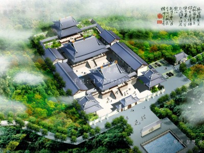 龙川依云寺建筑规划设计图