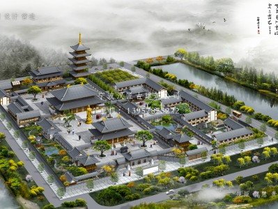 龙川寺庙建筑总体规划方案