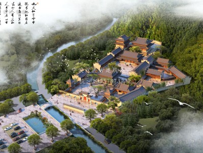 龙川资教寺总体建筑规划方案图