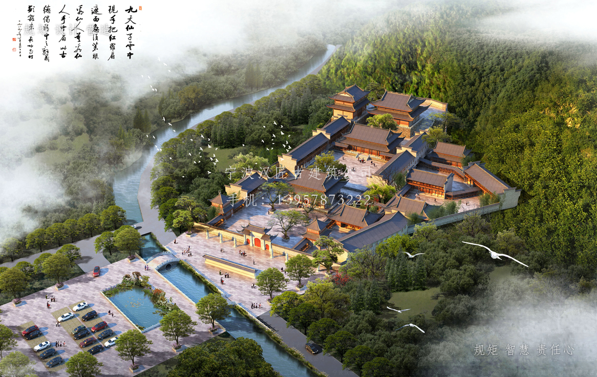 龙川资教寺总体建筑规划方案图