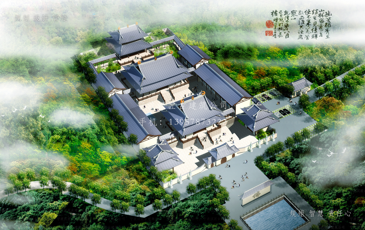 龙川依云寺建筑规划设计图